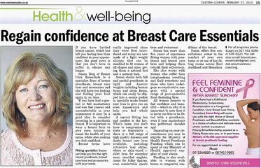 News article - Regain confidence at Breast Care Essentials
